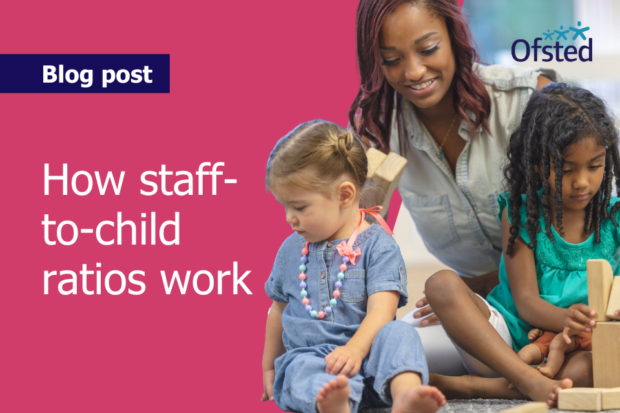 Text reads: How staff-to-child ratios work